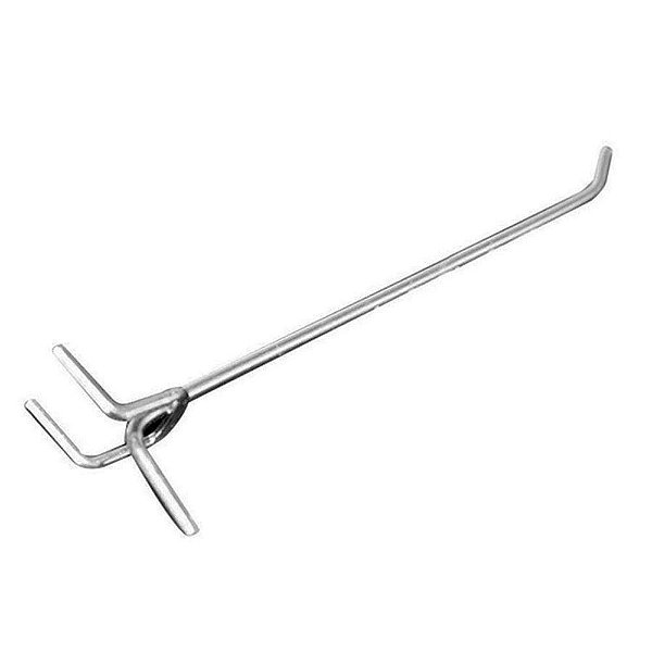 Gancho Expositor Eucatex 20cm Zincado Alfani