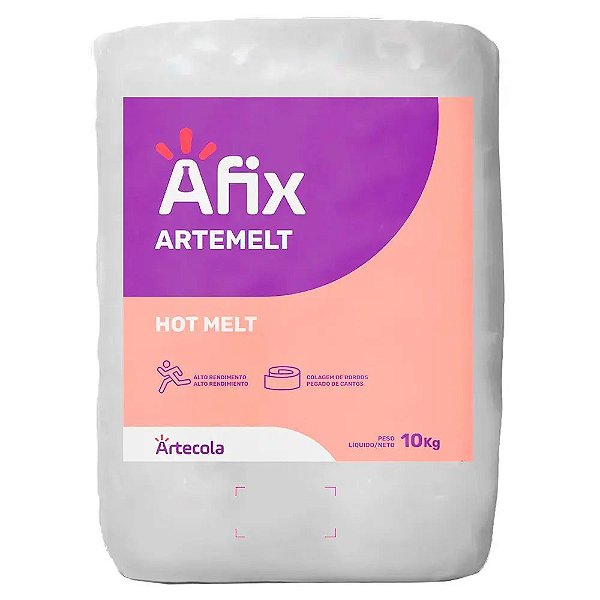 COLA GRANULADA HOT MELT BRANCA 10KG AFIX