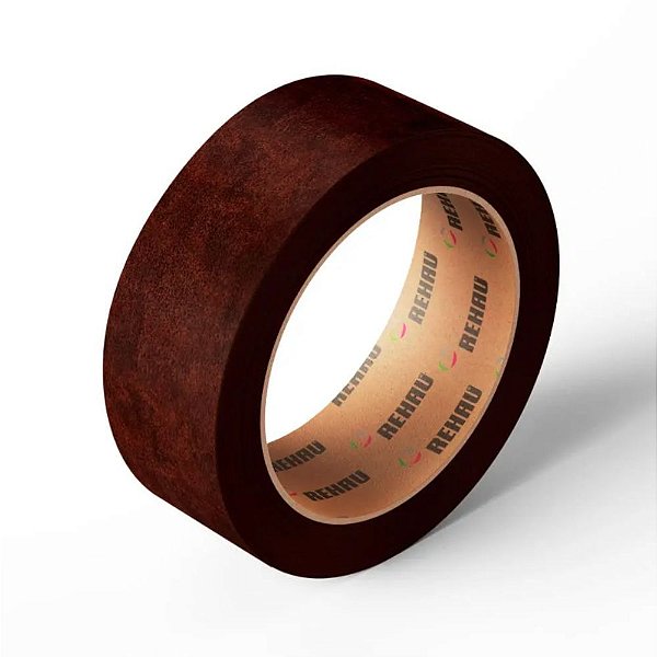 Fita de Borda PVC Corten 64mm Rolo de 20 metros Guararapes Rehau