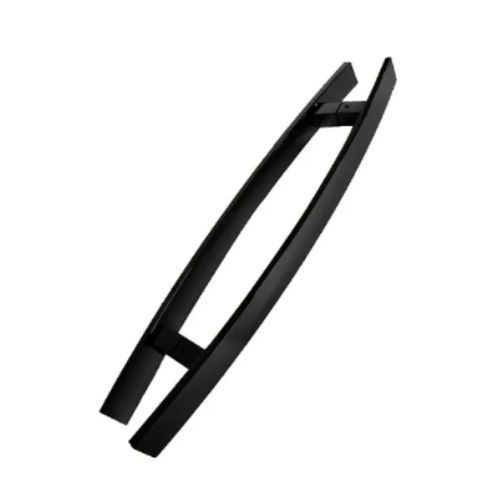 Puxador Barra Chata Curvo Preto 60cm Porta Social - Mundial
