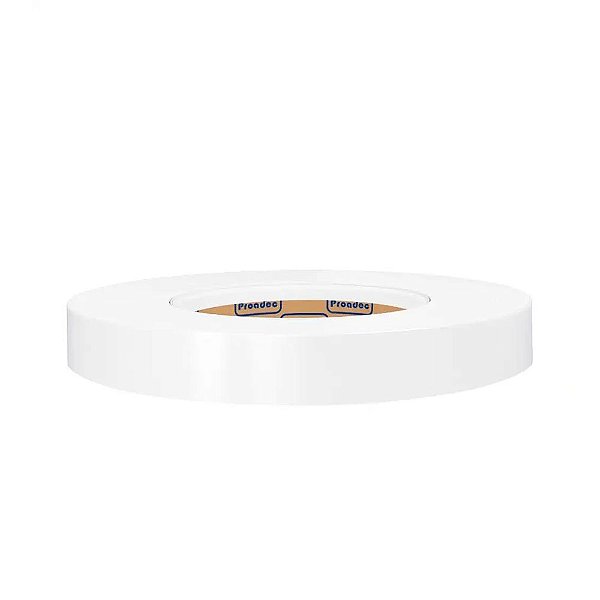 Fita de Borda PVC Branco Neve 22mm Proadec - Rolo de 20 Metros
