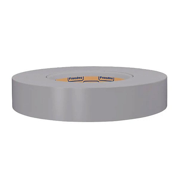 Fita de Borda PVC Cinza Puro 35mm Proadec - Rolo de 20 Metros