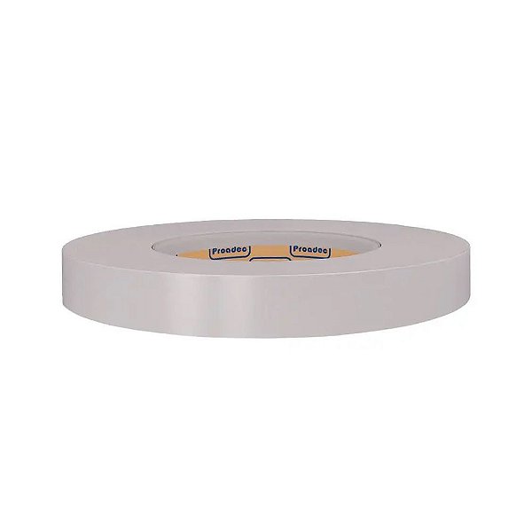 Fita de Borda PVC Cinza Cristal 22mm Proadec - Rolo de 20 Metros