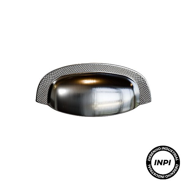 Puxador Concha Vivaro IL-223 64mm Aço Escovado Italy Line