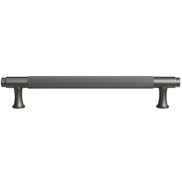 Puxador Zigrinato IL1780 160mm Grafite Escovado Italy Line