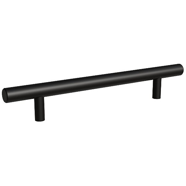 Puxador Primus IL-814 128mm Inox Preto Italy Line