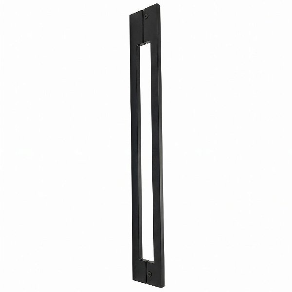 Puxador Duplo de Porta Inox Preto Sobrepor Italy Line DF 927