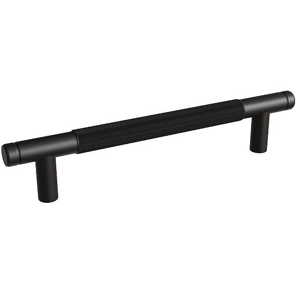 Puxador Zigrinato IL-1580 128mm Preto Italy Line