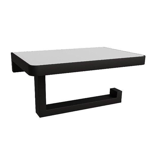 Papeleira Eterna Suporte Inox Black Italy Line