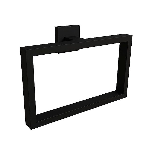 Toalheiro Argola Eterna Black Italy Line