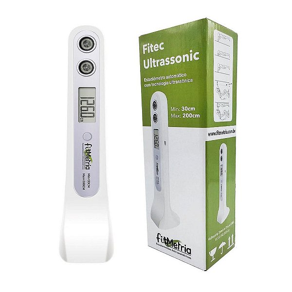 Kit Avaliação Física Fitmetria Dinamômetro 90kg + Estadiômetro Digital 200cm + Trena com Disco IMC