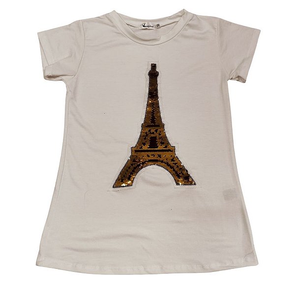 Camiseta Branca Eiffel