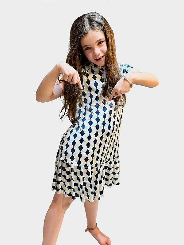 Vestido Geladinho Cubos