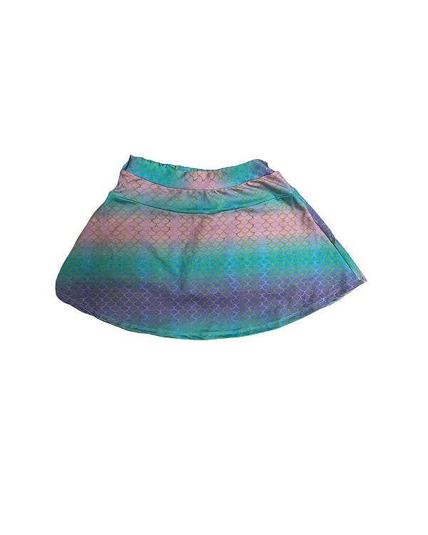 Short Saia Sereia Azul Colors