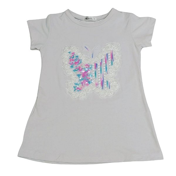 Camiseta Borboleta Lilás
