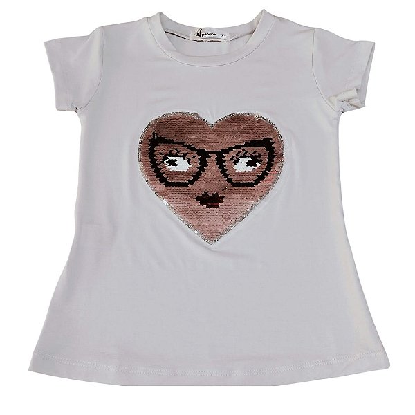 Camiseta Coração Óculos