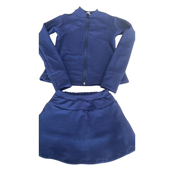 Conjunto Beach Tenis Azul Marinho textura
