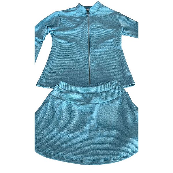 Conjunto Beach Tenis Verde Água textura