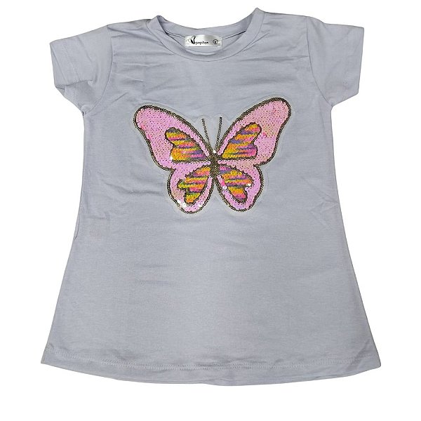 Camiseta Branca Borboleta