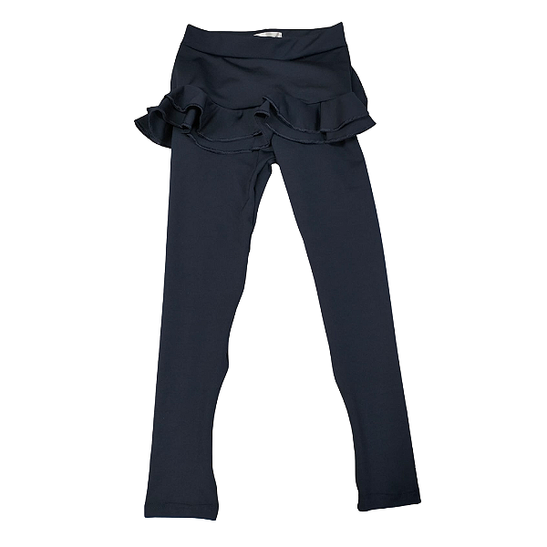 Legging Com Saia Azul Marinho