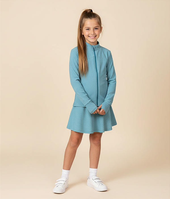 Conjunto Beach Tenis Azul Ciano