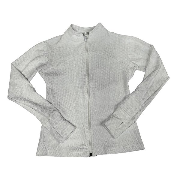Casaco Esportivo Branco Textura