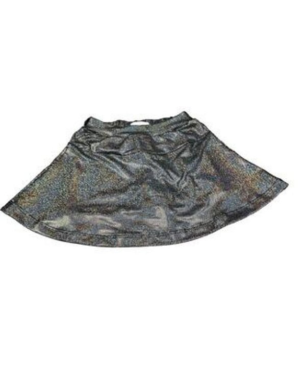 Short Saia Glitter Grafite