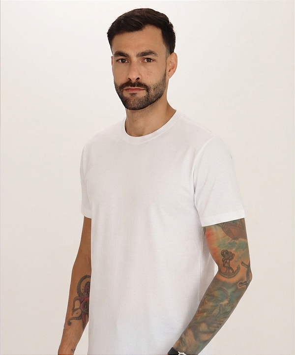 Camiseta Básica Masculino Branca