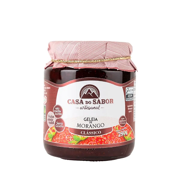 Geleia de Morango, 290g - Casa do Sabor