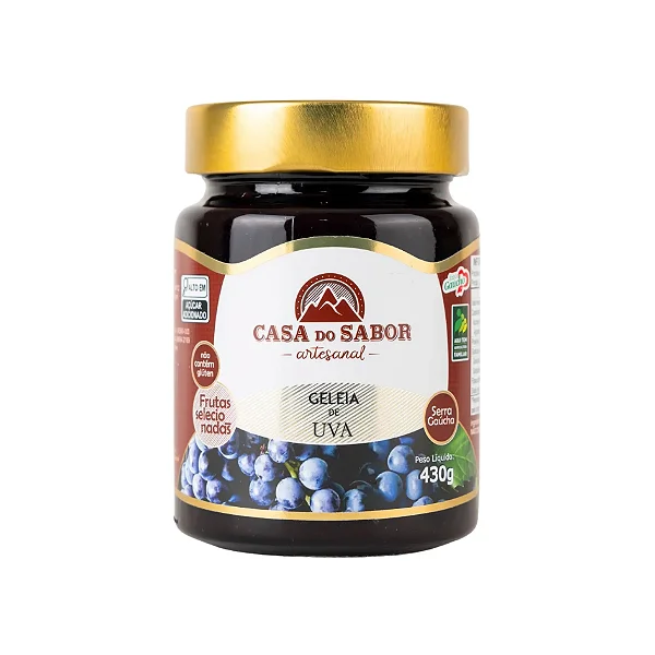 Geleia de Uva, 430g - Casa do Sabor