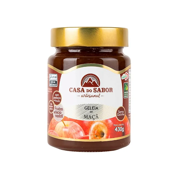 Geleia de Maçã, 430g - Casa do Sabor