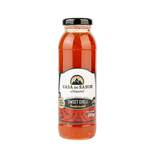 Molho de Pimenta, Sweet Chilli, Tradicional, 260g - Casa do Sabor