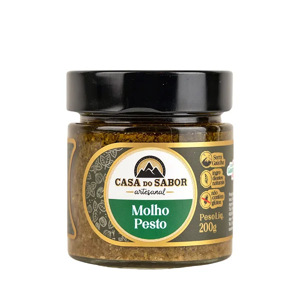 Molho Pesto, 200g - Casa do Sabor