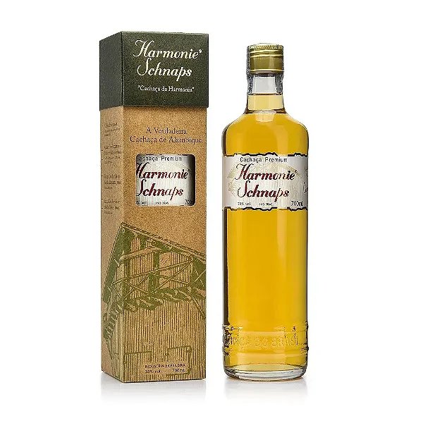 Cachaça Envelhecida em Blend de Carvalho Americano e Amburana, 700ml - Harmonie Schnaps