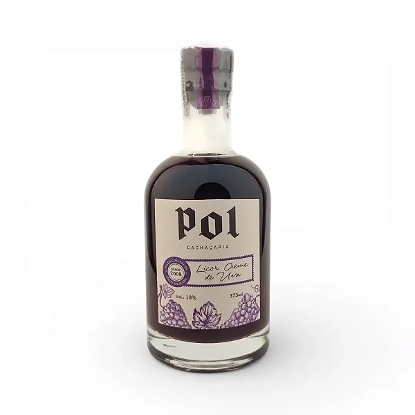 Licor Creme de Uva, 375ml - Cachaçaria Pol