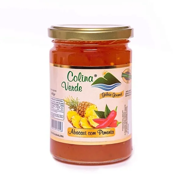 Geleia de Abacaxi com Pimenta 400g - Colina Verde