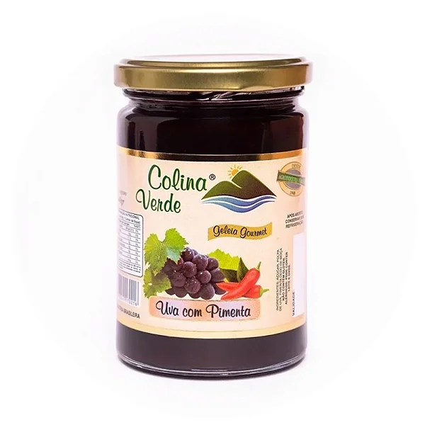 Geleia de Uva com Pimenta 400g - Colina Verde