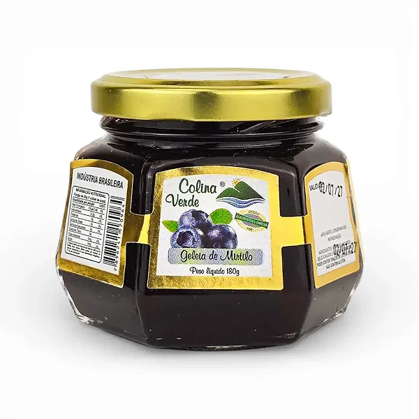 Geleia de Mirtilo, 180g - Colina Verde