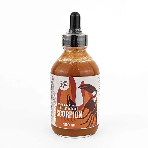 Molho de Pimenta Trinidad Scorpion 100ml - Sabor da Colonia