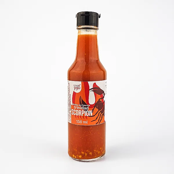 Molho de Pimenta Trinidad Scorpion 150 ml - Sabor da Colonia