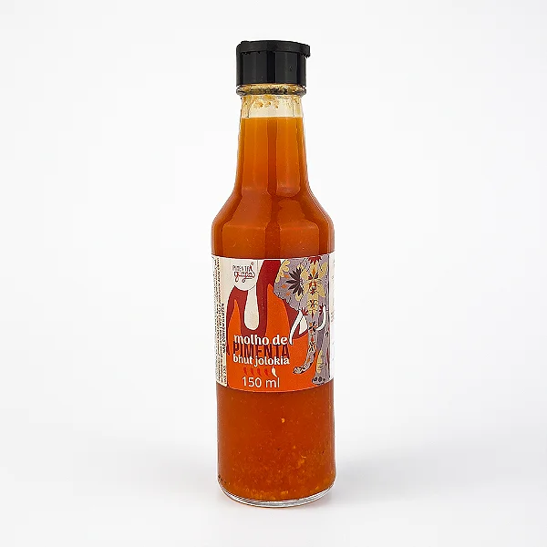 Molho de Pimenta Bhut Jolokia 150ml - Sabor da Colonia