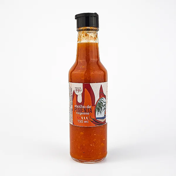 Molho de Pimenta Cayenne 150 ml - Sabor da Colonia