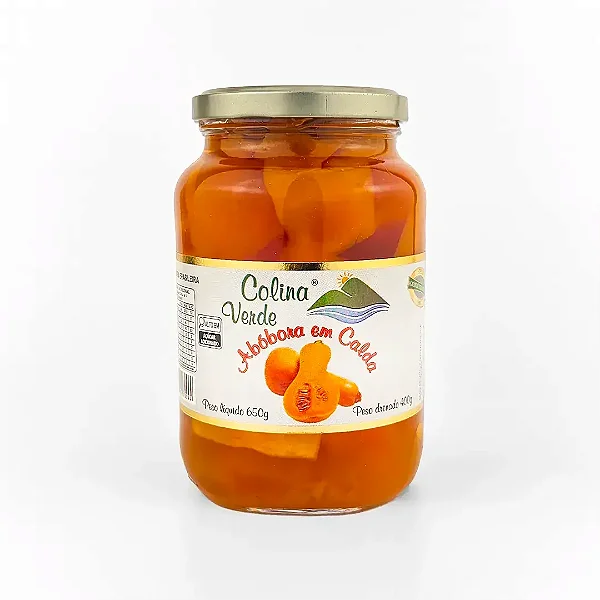 Abóbora em Calda 600g - Colina Verde