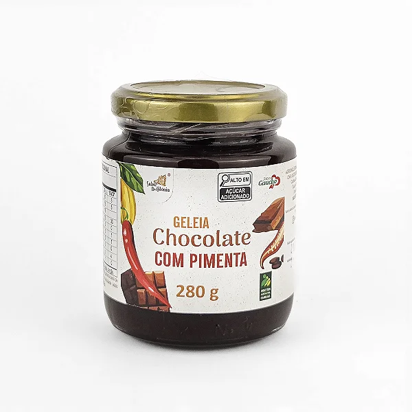 Geleia de Chocolate com Pimenta, 280g - Sabor da Colônia