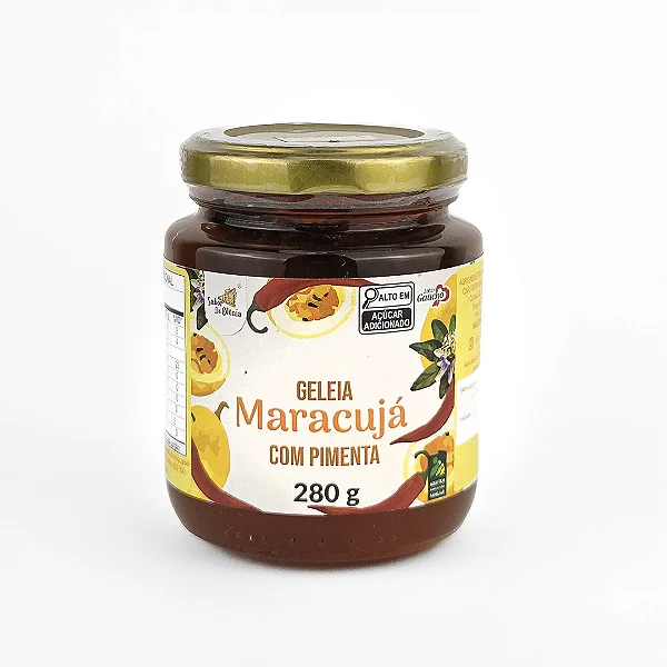 Geleia de Maracujá com Pimenta, 280g - Sabor da Colônia