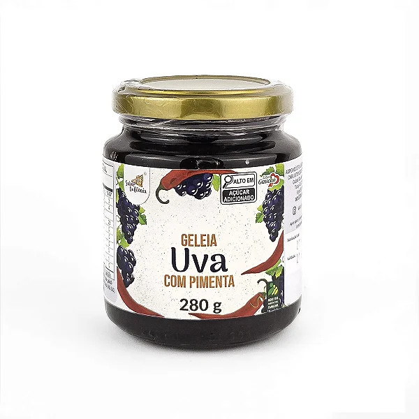 Geleia de Uva com Pimenta, 280g - Sabor da Colônia
