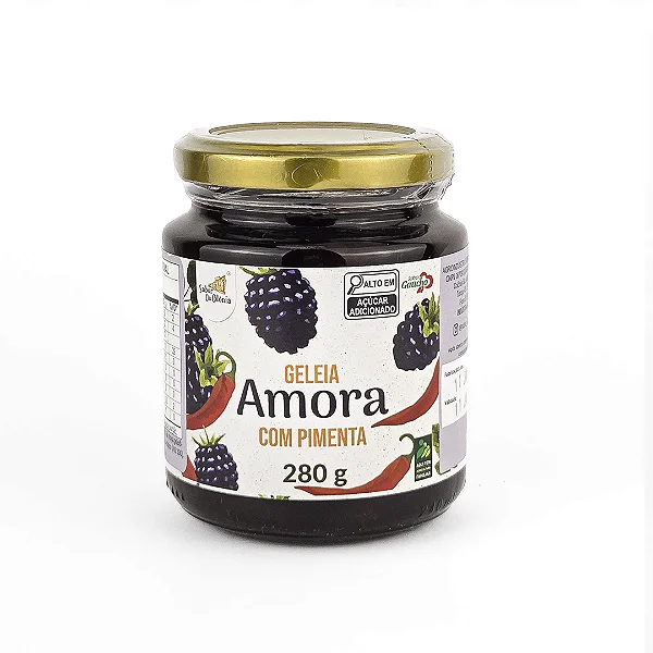 Geleia de Amora com Pimenta, 280g - Sabor da Colônia