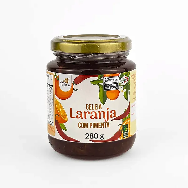 Geleia de Laranja com Pimenta, 280g - Sabor da Colônia