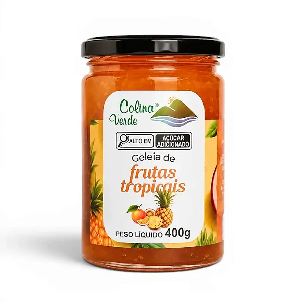 Geleia de Frutas Tropicais, 400g - Colina Verde