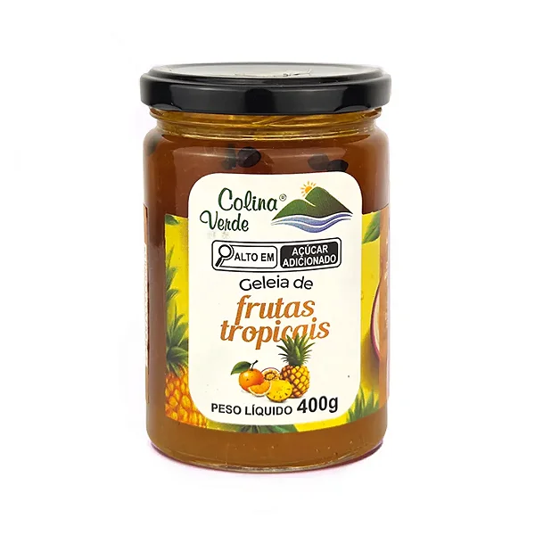Geleia de Frutas Tropicais, 400g - Colina Verde